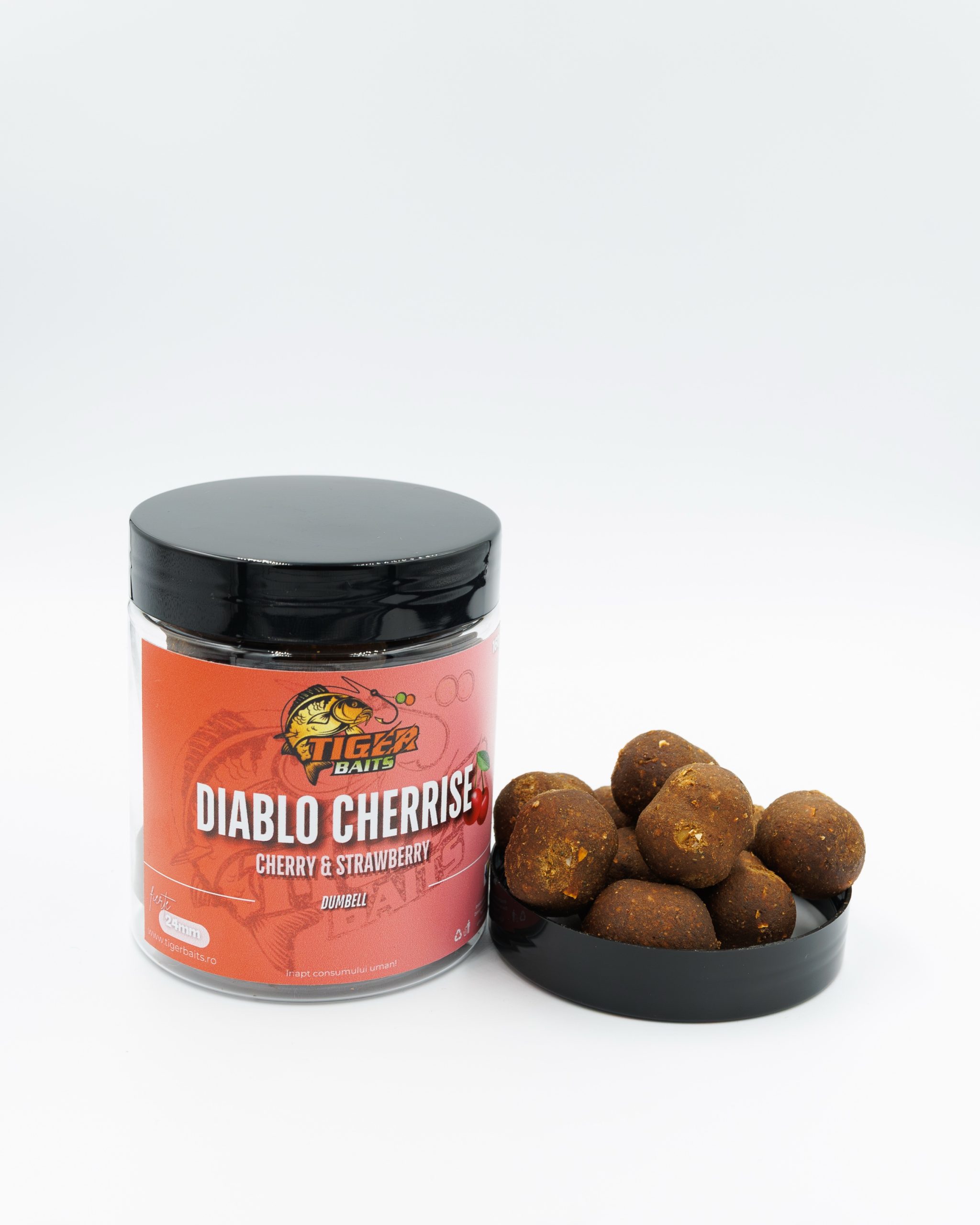 Boilies de Cârlig Fiert - Diablo Cherrise - Dumbell - imagine 2