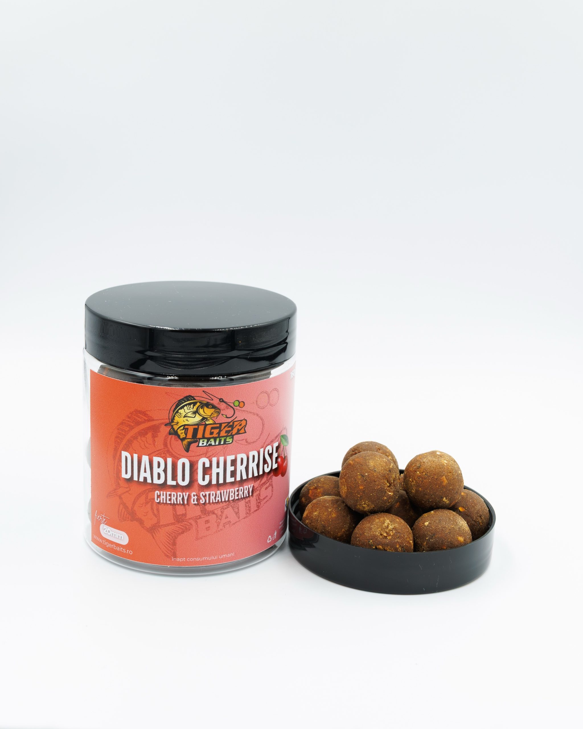 Boilies de Cârlig Fiert - Diablo Cherrise - Rotund