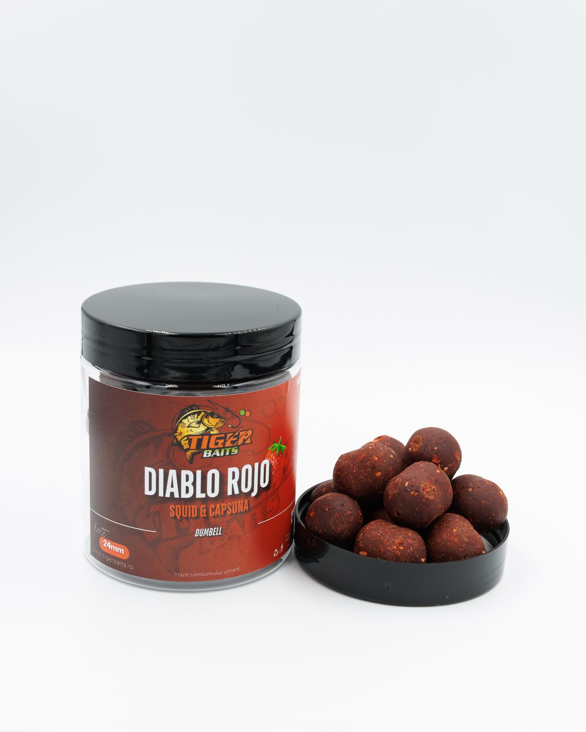 Boilies de Cârlig Fiert - Diablo Rojo - Dumbell - imagine 3