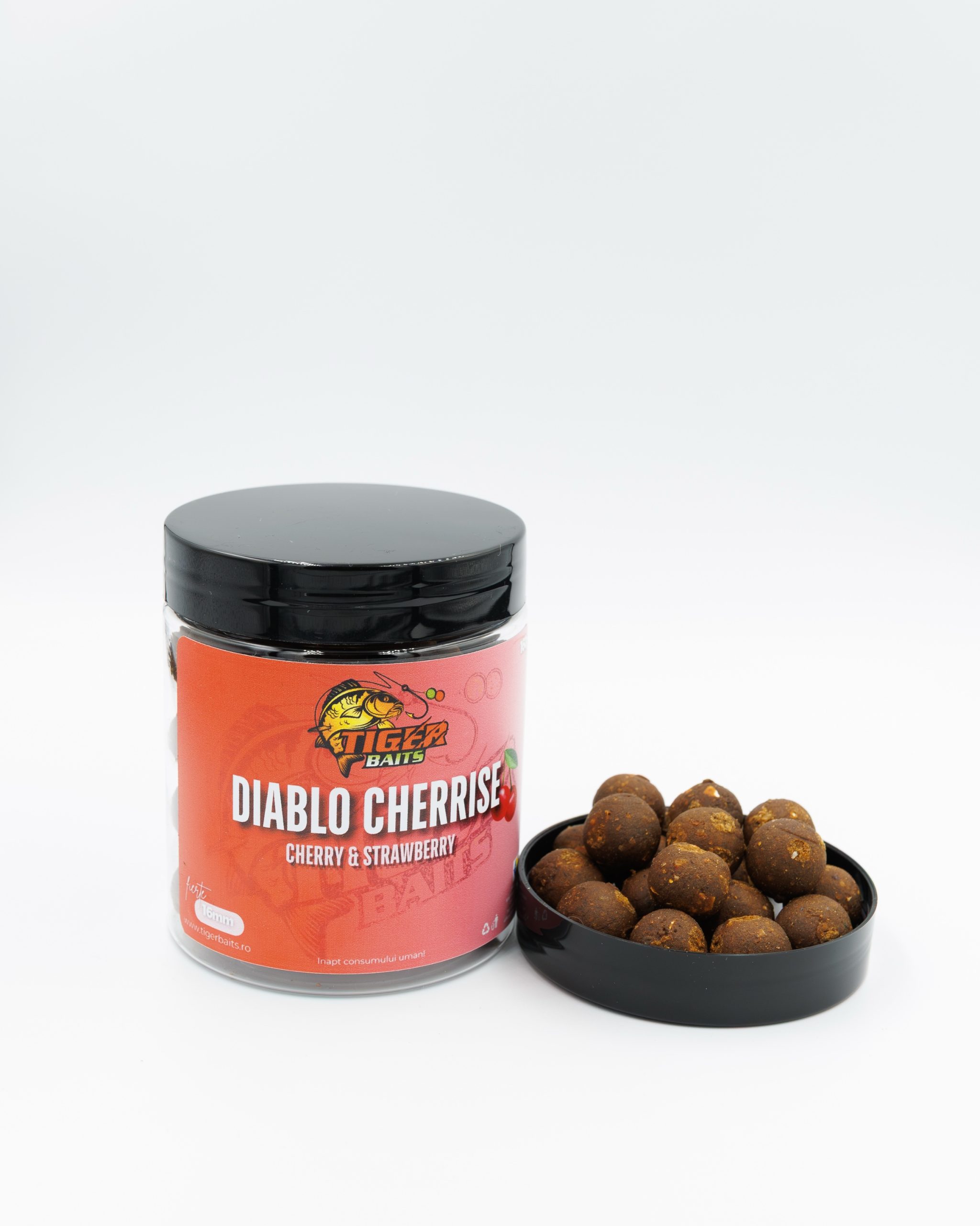Boilies de Cârlig Fiert - Diablo Cherrise - Rotund - imagine 2