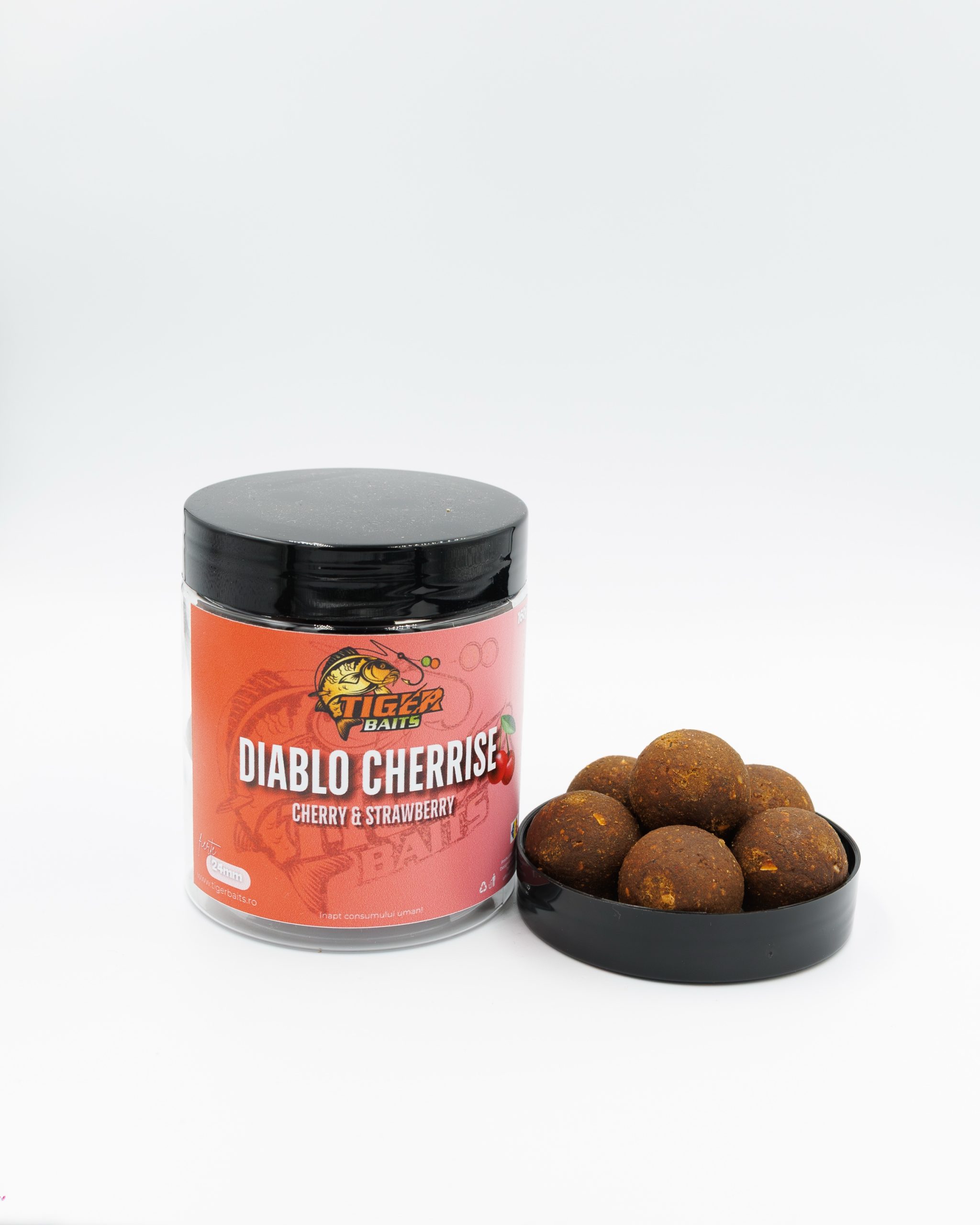 Boilies de Cârlig Solubil - Diablo Cherrise - Rotund - imagine 2