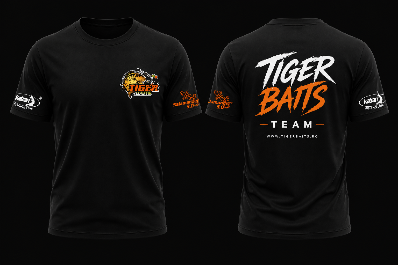 Tricou Personalizat TigerBaits - Negru